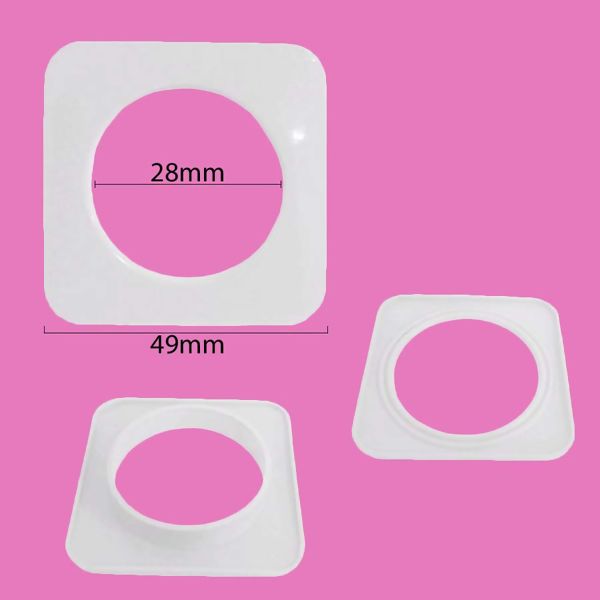 Ilhós Para cortina Quadrado 30mm com 25 Pares 9134/30 Branco